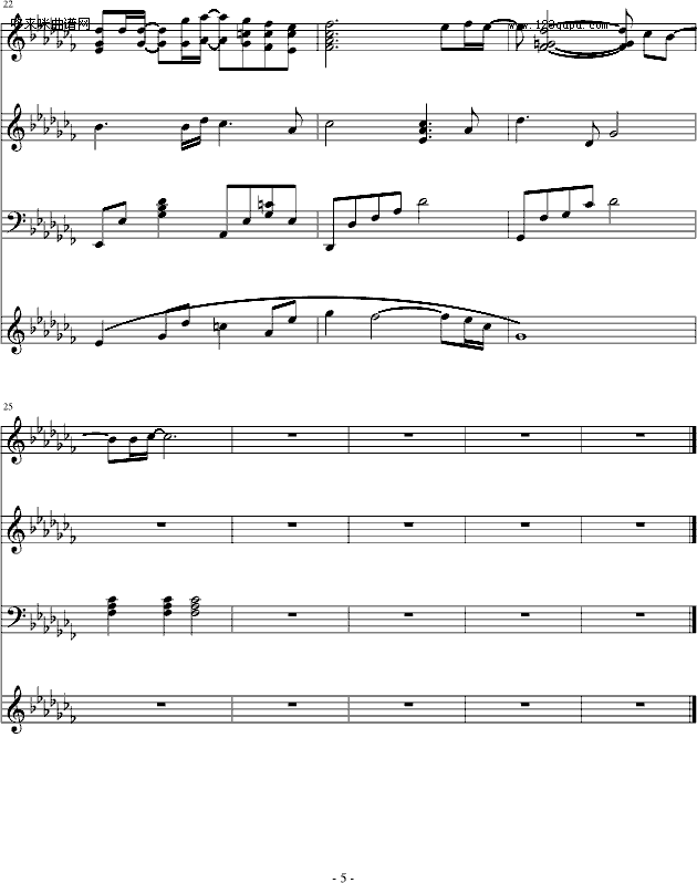 北极星-安七炫钢琴曲谱（图5）