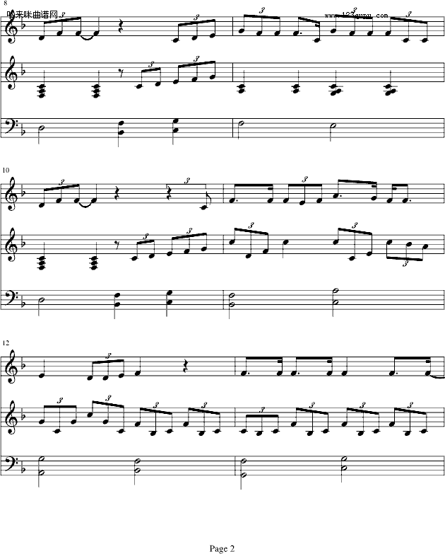 TADDY BEAR-滨崎步钢琴曲谱（图2）