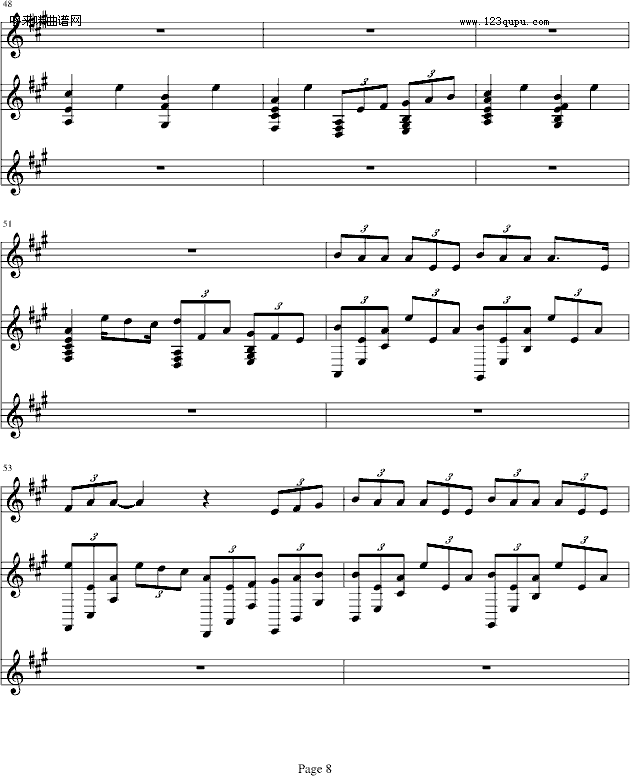 Teddy bear-(纯钢琴）-滨崎步钢琴曲谱（图8）