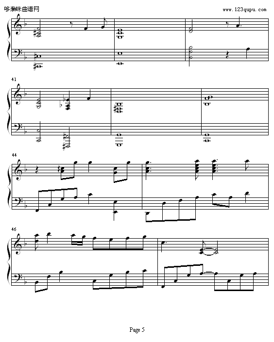 Celestial Night-须釜俊一钢琴曲谱（图5）