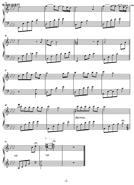 Moon River-Daydreaming钢琴曲谱（图5）