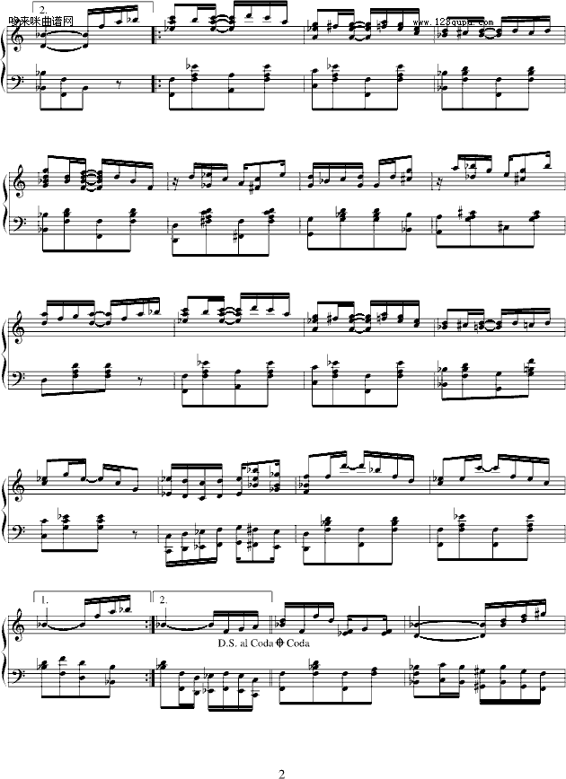 Eugenia-爵士-爵士音乐钢琴曲谱（图2）