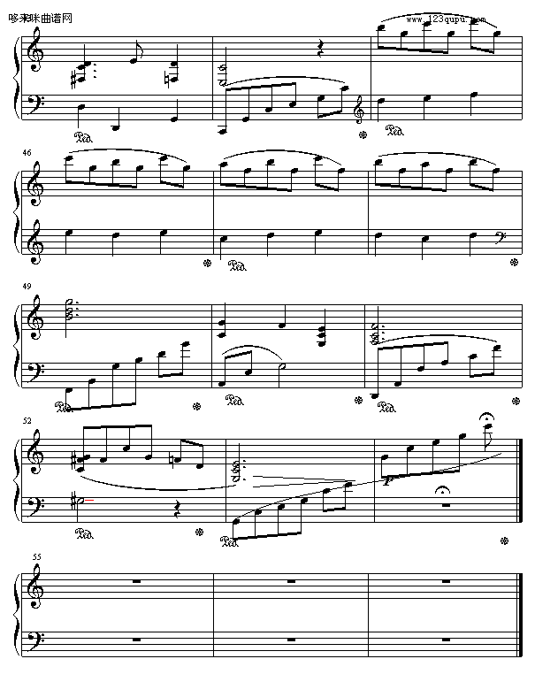 夜之歌-根岸贵幸钢琴曲谱（图4）