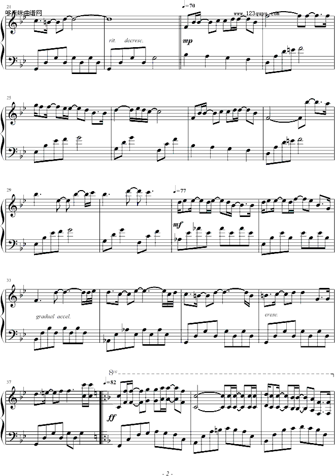 MOONRISE-Brian Crain钢琴曲谱（图2）