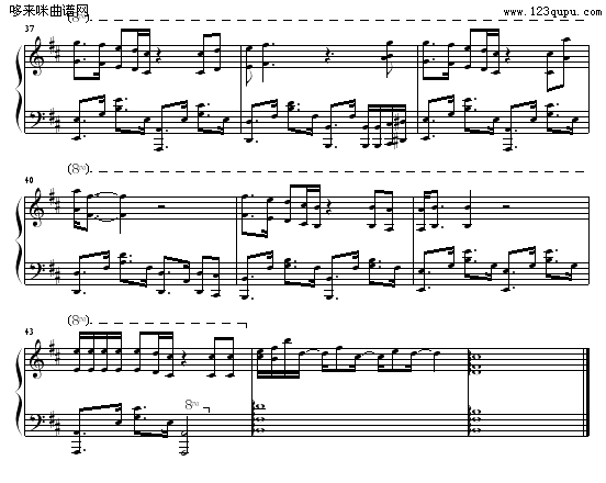 卡萨布兰卡-欧美日韩钢琴曲谱（图4）