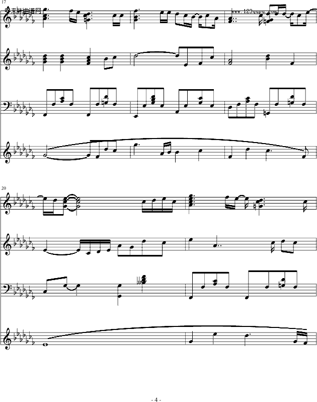 北极星-安七炫钢琴曲谱（图4）