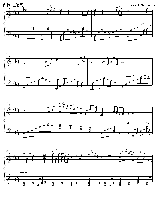 质朴的爱之歌-其他侠名钢琴曲谱（图2）