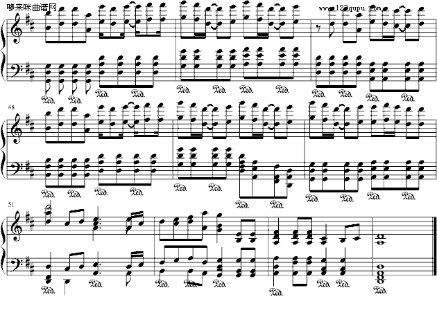 天使-五月天钢琴曲谱（图4）