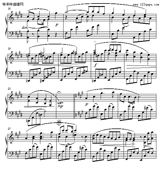 十月月光-须釜俊一钢琴曲谱（图2）