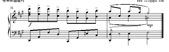 十月月光-须釜俊一钢琴曲谱（图3）