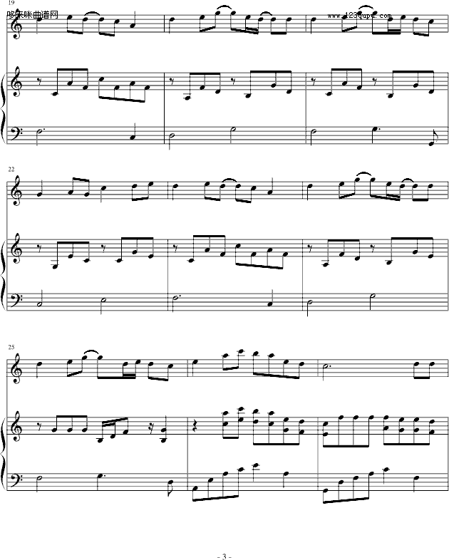怀念-蔡依林钢琴曲谱（图3）