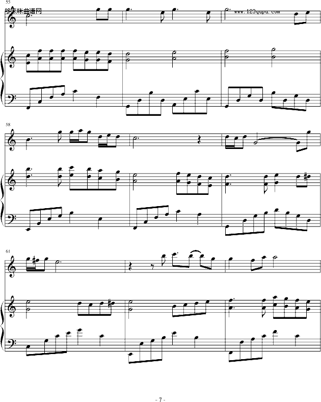 怀念-蔡依林钢琴曲谱（图7）