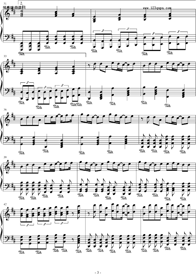 天使-五月天钢琴曲谱（图3）