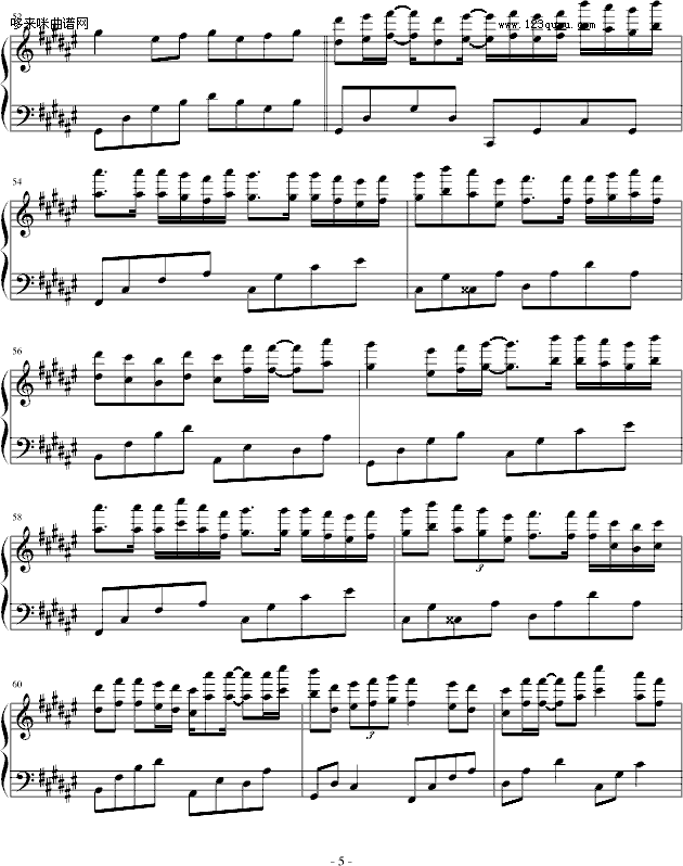 饮歌-kohaku-Twins钢琴曲谱（图5）