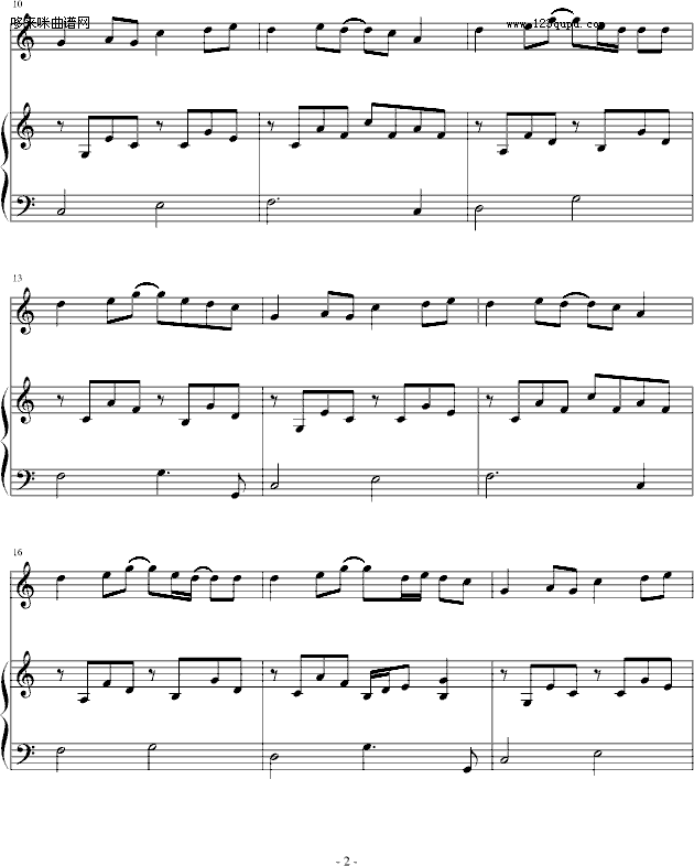 怀念-蔡依林钢琴曲谱（图2）