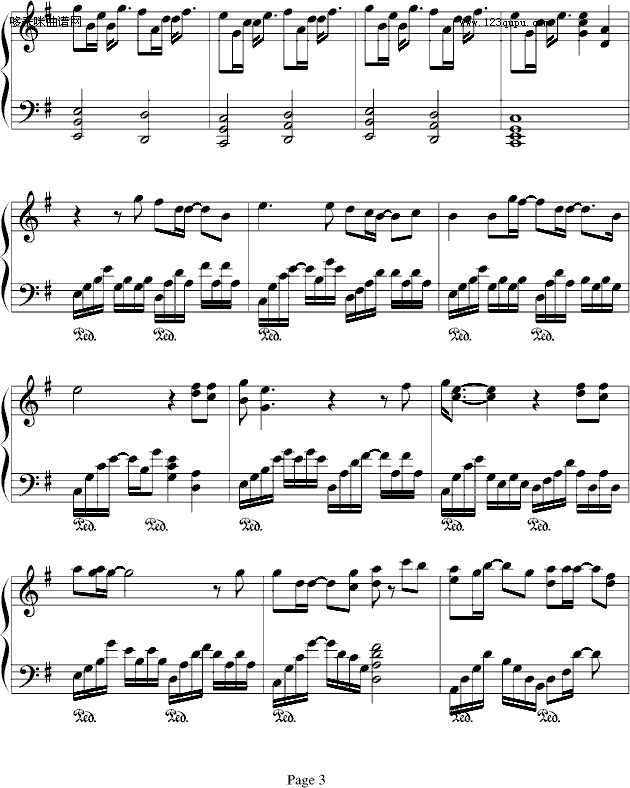 独照-容祖儿钢琴曲谱（图3）
