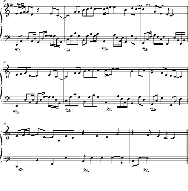 醉清风C调版-弦子钢琴曲谱（图3）