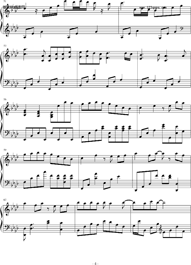 天黑黑-冰岛的雨季-孙燕姿钢琴曲谱（图4）