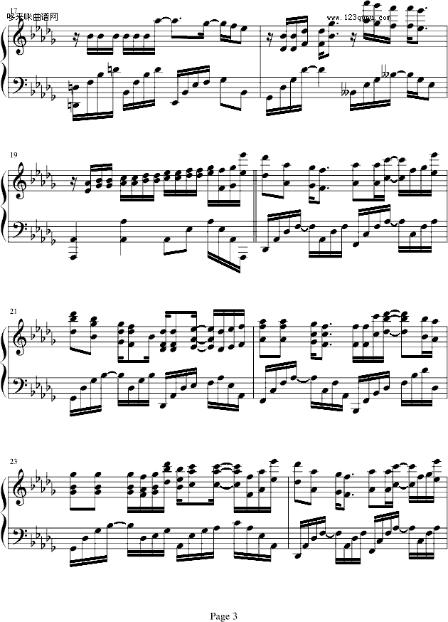 奇洛李维斯回信-薛凯琪钢琴曲谱（图3）