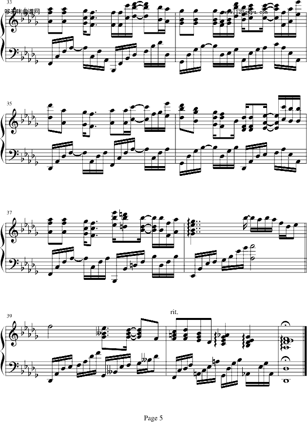 奇洛李维斯回信-薛凯琪钢琴曲谱（图5）