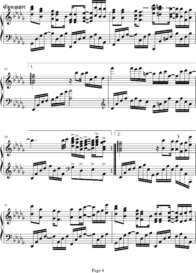 奇洛李维斯回信-薛凯琪钢琴曲谱（图4）
