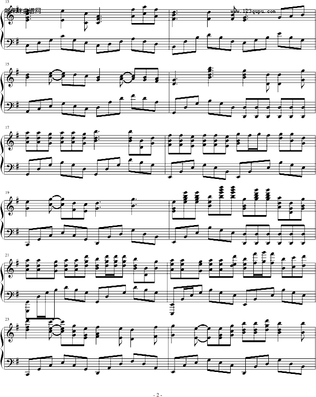 候鸟树-容祖儿钢琴曲谱（图2）