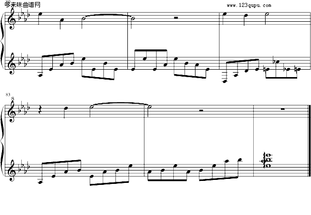 天黑黑-冰岛的雨季-孙燕姿钢琴曲谱（图6）