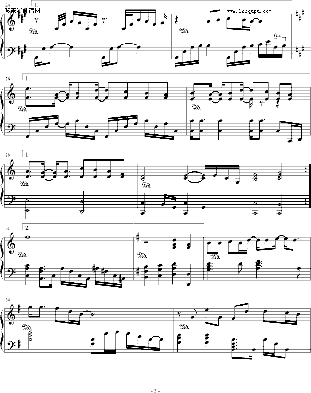 不懂-Jennifermao-林俊杰钢琴曲谱（图3）