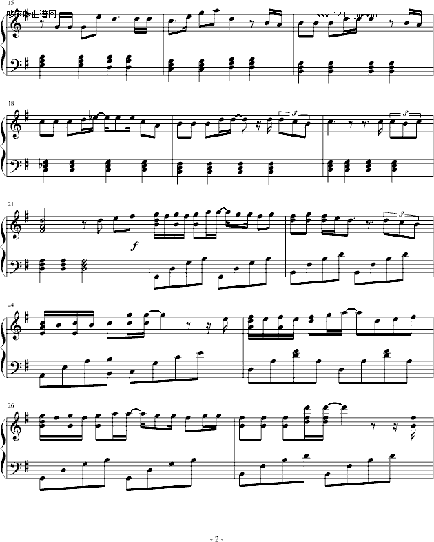 告解-容祖儿钢琴曲谱（图2）