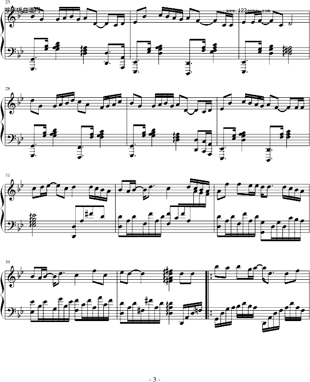 有一种爱叫做放手-阿木钢琴曲谱（图3）