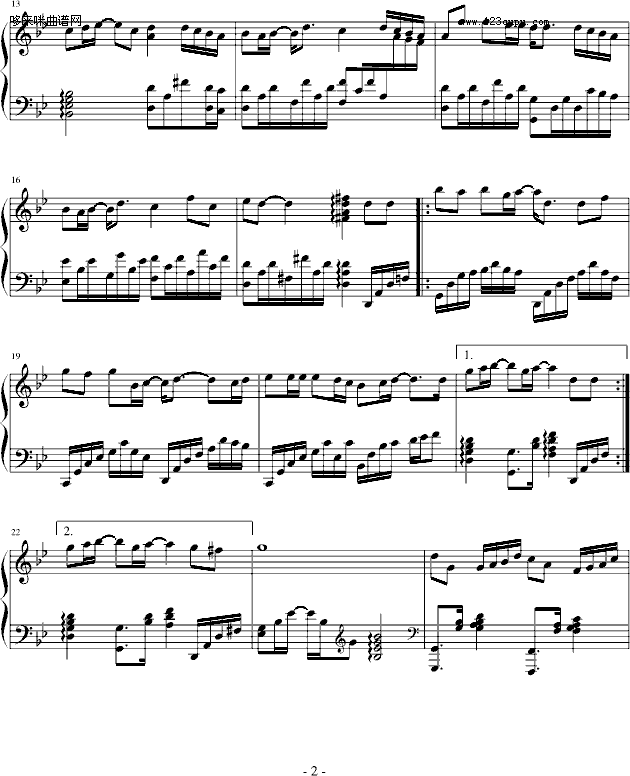 有一种爱叫做放手-阿木钢琴曲谱（图2）