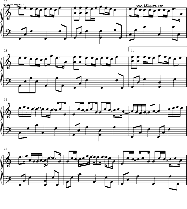 小丑鱼-罗志祥钢琴曲谱（图3）