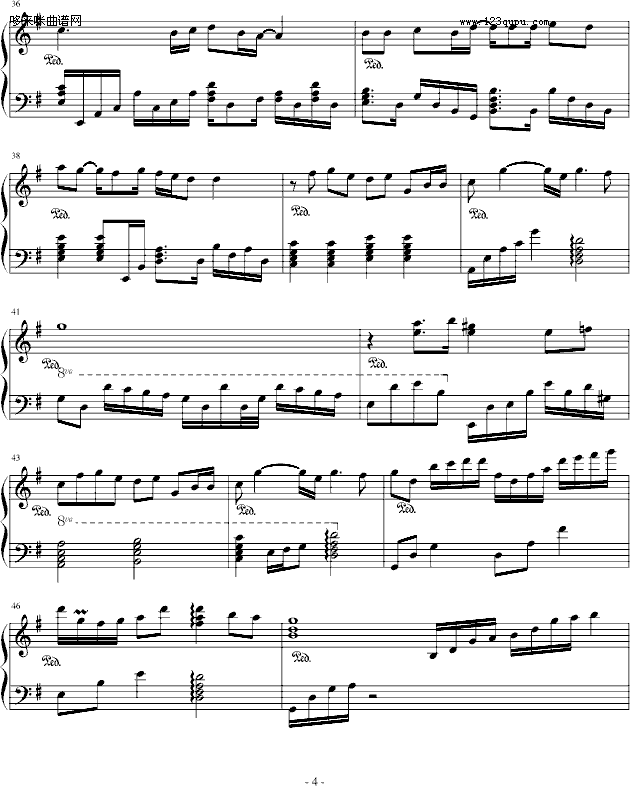 不懂-Jennifermao-林俊杰钢琴曲谱（图4）