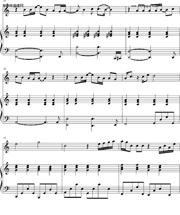 爱很简单- 伴奏-陶喆钢琴曲谱（图5）