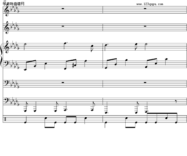 梯田-总谱-周杰伦钢琴曲谱（图17）