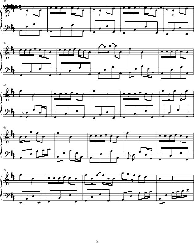 MI-郑秀文钢琴曲谱（图3）