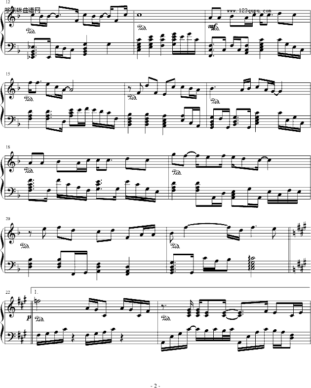 不懂-Jennifermao-林俊杰钢琴曲谱（图2）