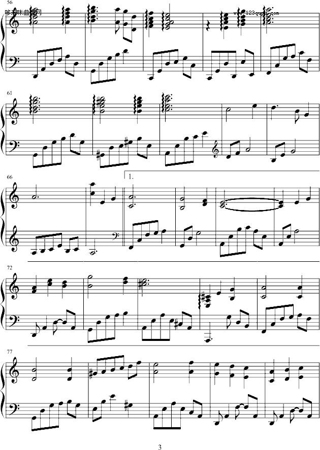 灰色空间-veevii修改版-罗志祥钢琴曲谱（图3）