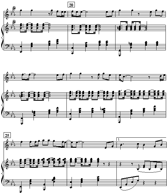 红旗飘飘钢琴曲谱（图2）