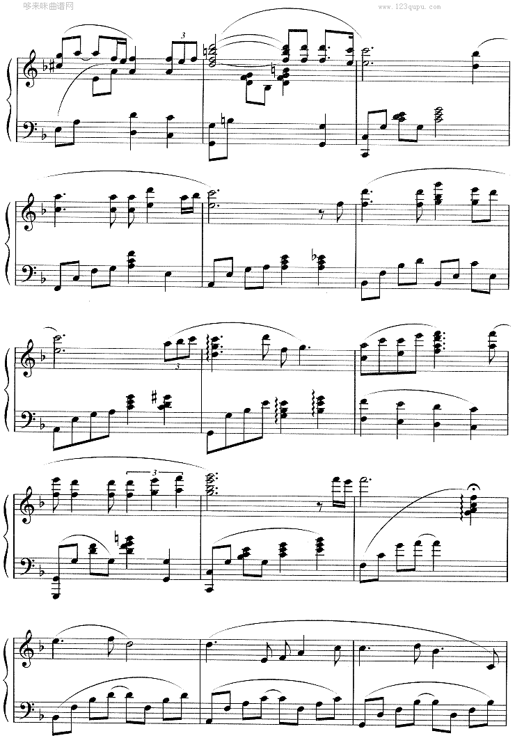 回忆(《冬日恋歌》插曲)钢琴曲谱（图2）