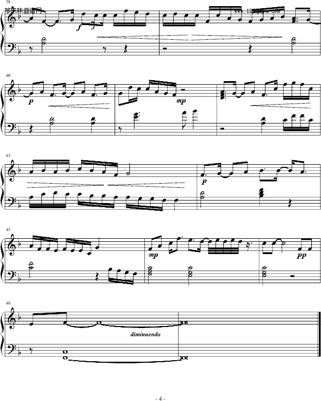 星期六的深夜-（原版）-王力宏钢琴曲谱（图4）