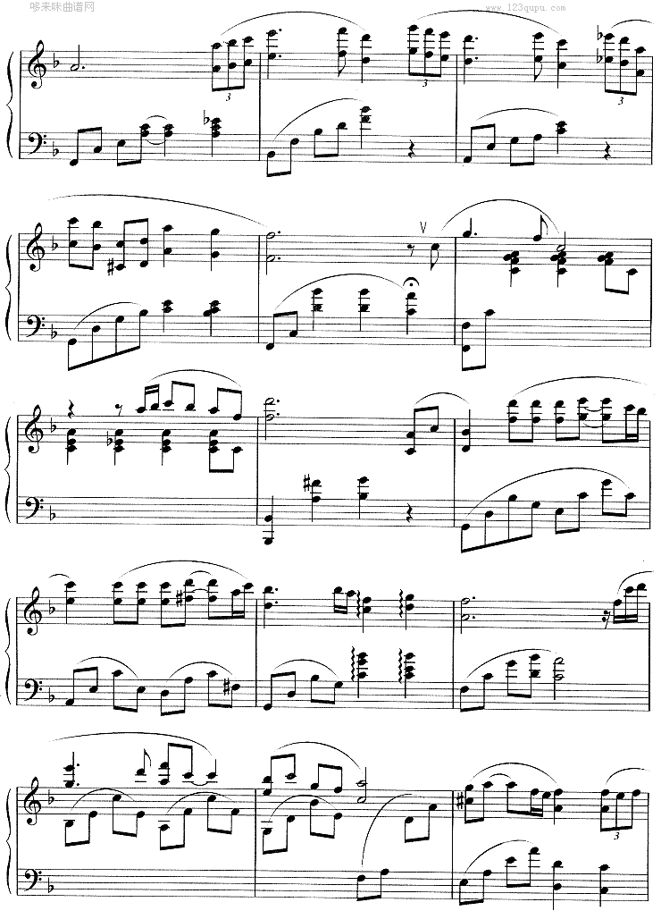 回忆(《冬日恋歌》插曲)钢琴曲谱（图3）