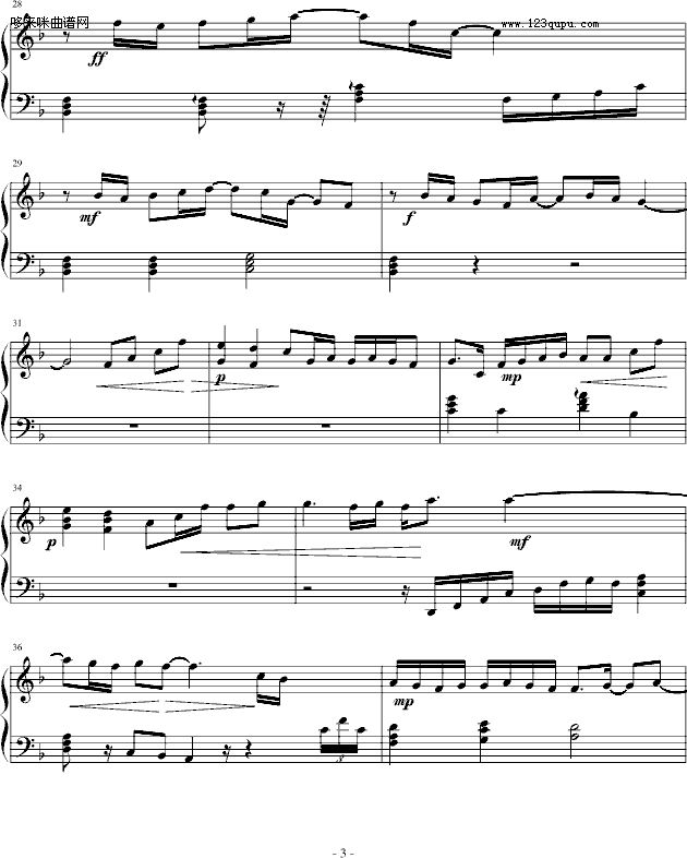 星期六的深夜-（原版）-王力宏钢琴曲谱（图3）