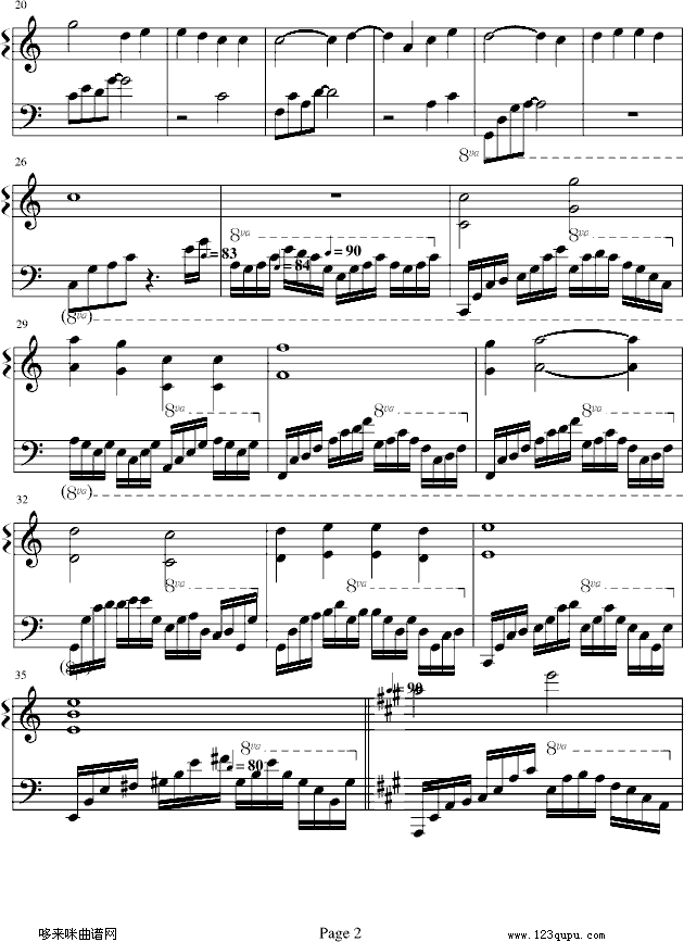 晨曦)-凤鸣钢琴曲谱（图2）