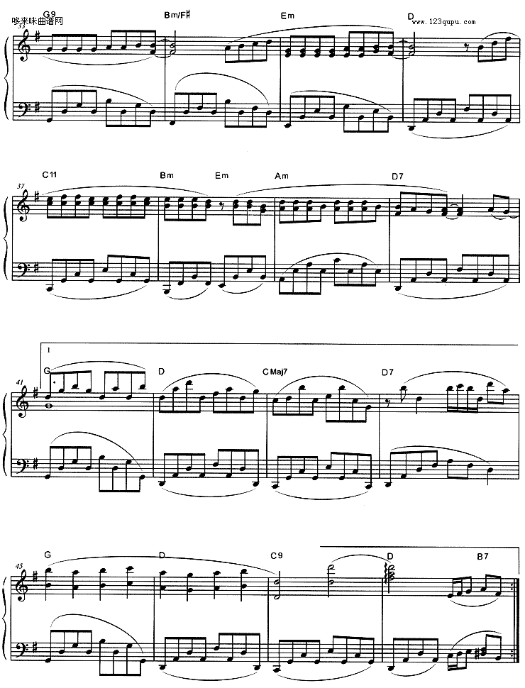 开不了口 (周杰伦)钢琴曲谱（图2）
