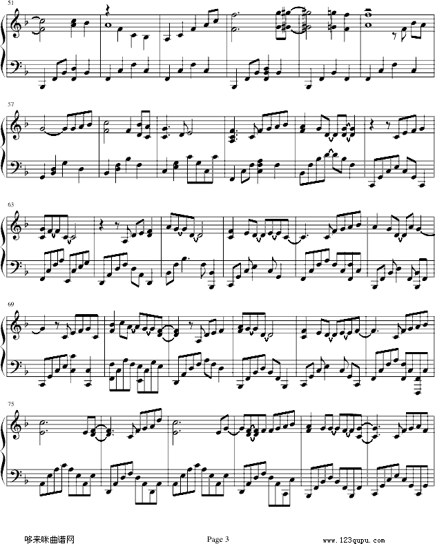 感动)-侧田钢琴曲谱（图3）