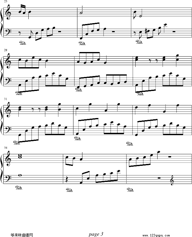 輪·回)-弦之花月钢琴曲谱（图3）