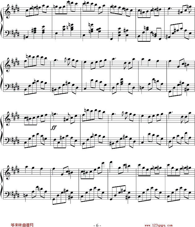 #c小调圆舞曲-乐侠钢琴曲谱（图6）