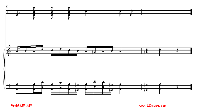 未完的激情-黑键钢琴曲谱（图3）