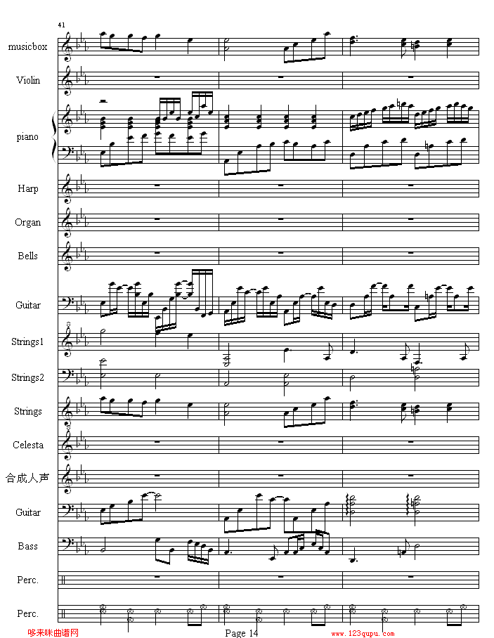 流莺的归属-哈迪钢琴曲谱（图14）